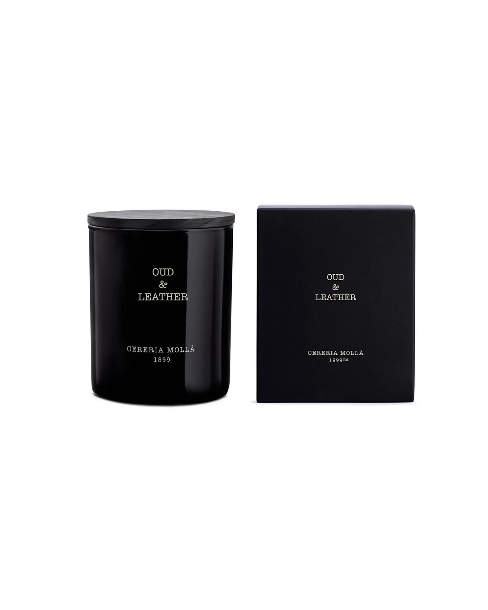 Duftkerze Oud & Leather – Oud, Leder & Weihrauch