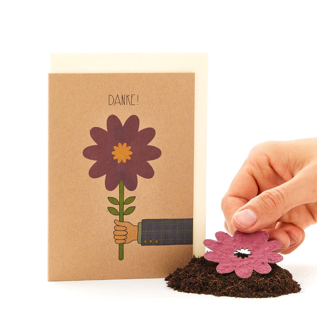 Grußkarte - Danke - Blume