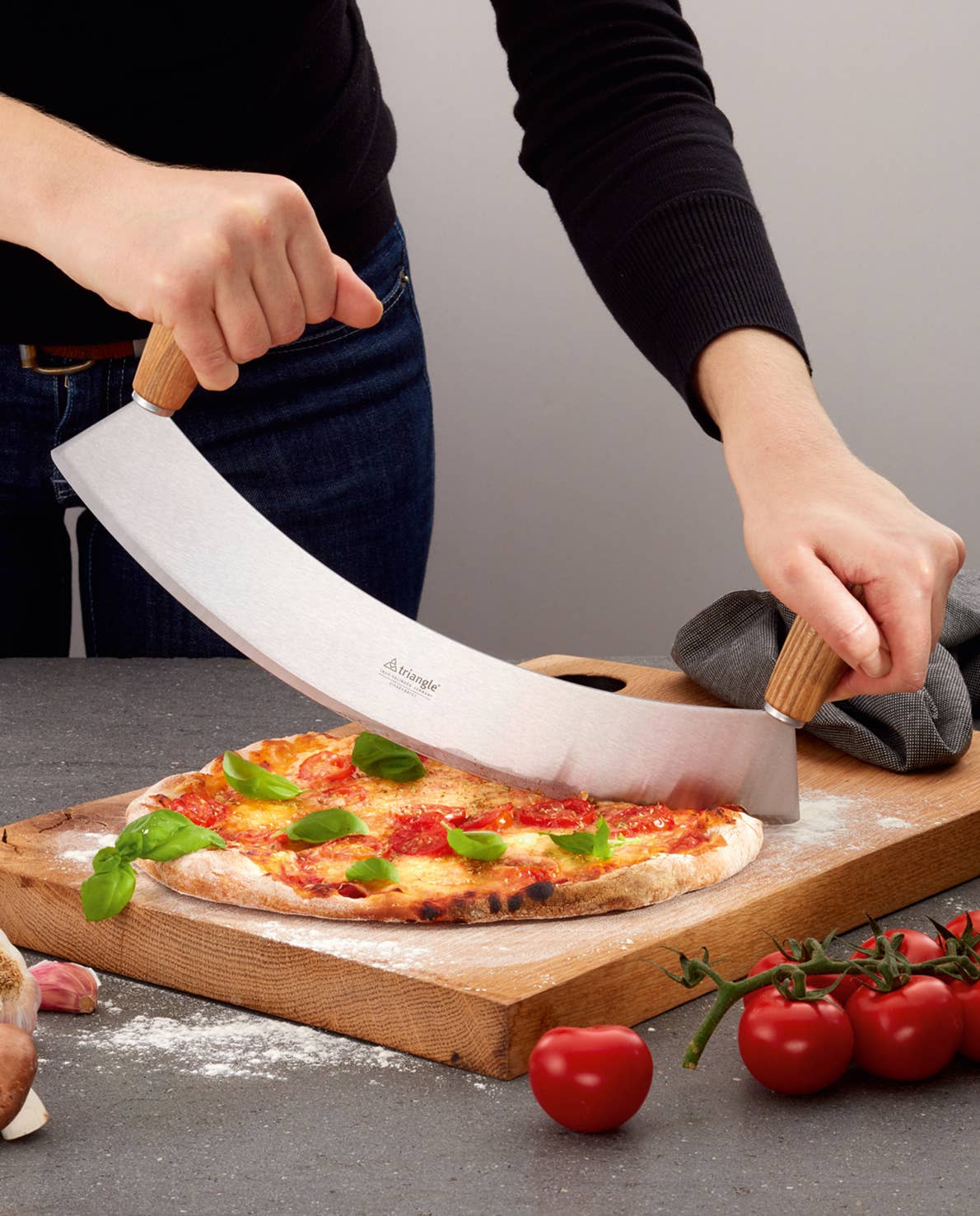 triangle XXL Wiegemesser 36 cm mit Kernesche-Griffen – Made in Solingen