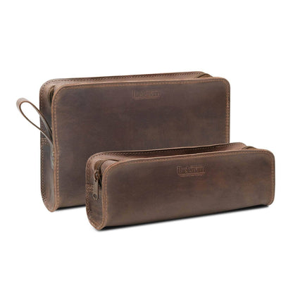 Ledertasche Taschenorganizer klein aus Leder | Farbe: dunkelbraun