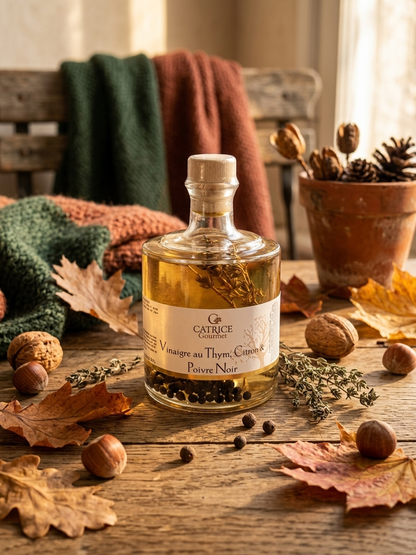 CATRICE GOURMET - Weißweinessig mit Thymian, Zitrone & schwarzem Pfeffer, 250 ml