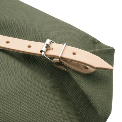Jagdrucksack aus Stoff mit Echtlederriemen
