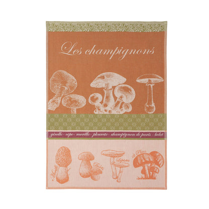Geschirrtuch aus Baumwolle ca. 50x75 cm - Jacquard - Pilze Design