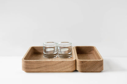 Wooden OFFCUTS Boxette Set aus massivem Eichenholz – 2-teilig