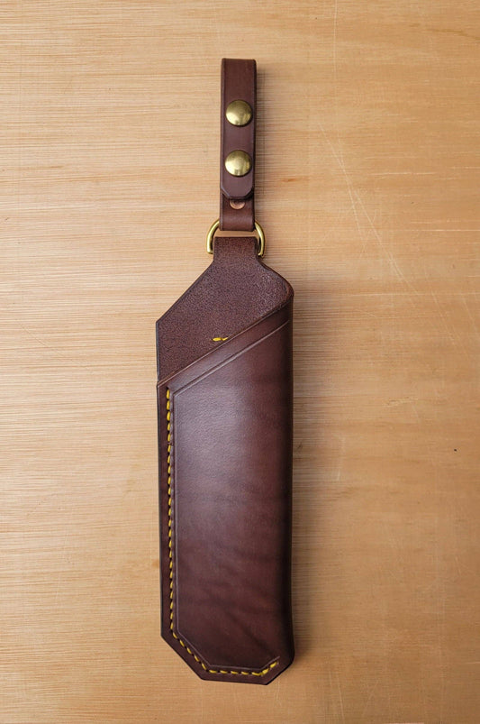 Folding saw leather sheath