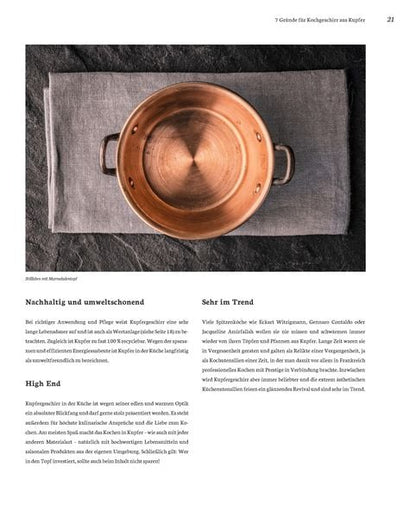 Kochen in Kupfer - Kochen wie die Profis: 50 Rezepte & das Know-How zum edlen Werkstoff Kupfer