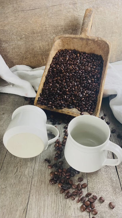 Tasse 2er Set handgetöpfert mit Henkel - Atelier Andrea