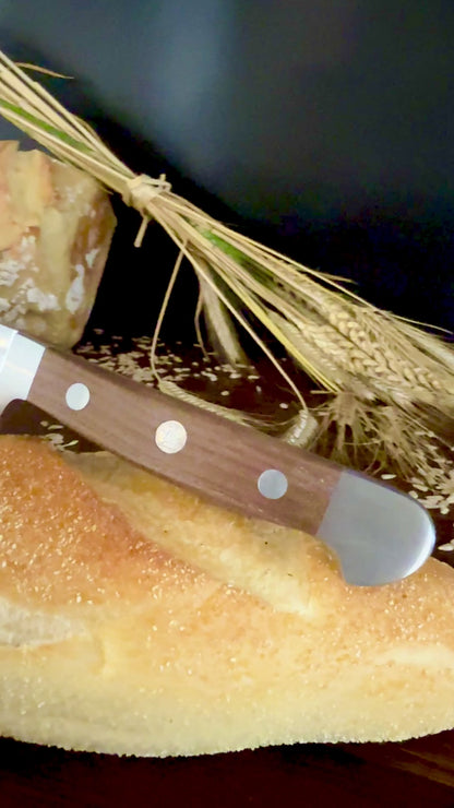 Güde bread knife Alpha walnut (blade length: approx. 21 cm) 