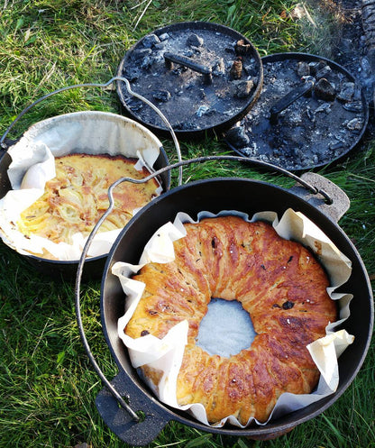 Fältugn Dutch Oven Feuertopf aus Gusseisen, 5,5 L - Skeppshult